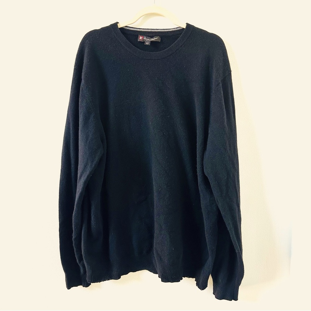 Daniel Bishop 100% cashmere Black crew neck Size XXL